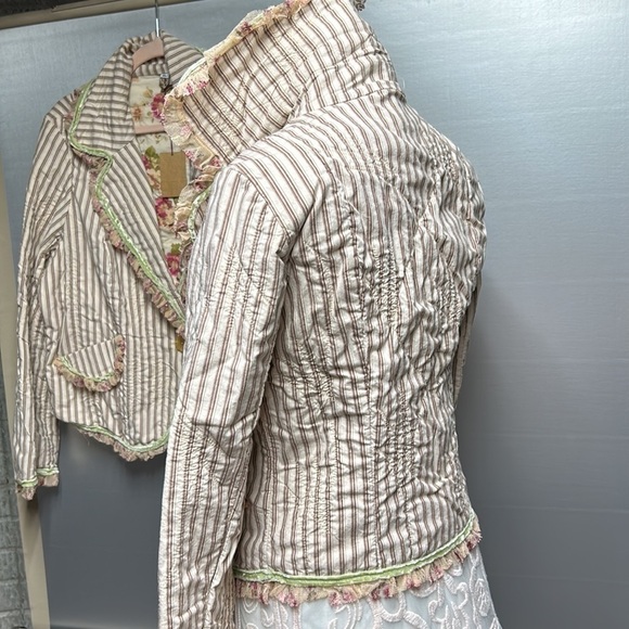 jacket/maxi skirt vintage Victorian boho NWT quilted jacket Loveshack fancy XS - Picture 6 of 17